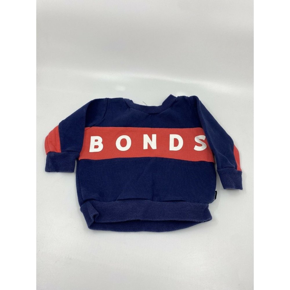 Baby BONDS Color Block Spellout Sweatshirt 6m